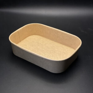 Contenedor rectangular Kraft 16oz  300 unidades