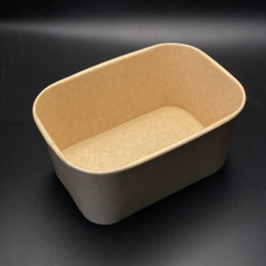 Contenedor rectangular Kraft 32oz  300 unidades
